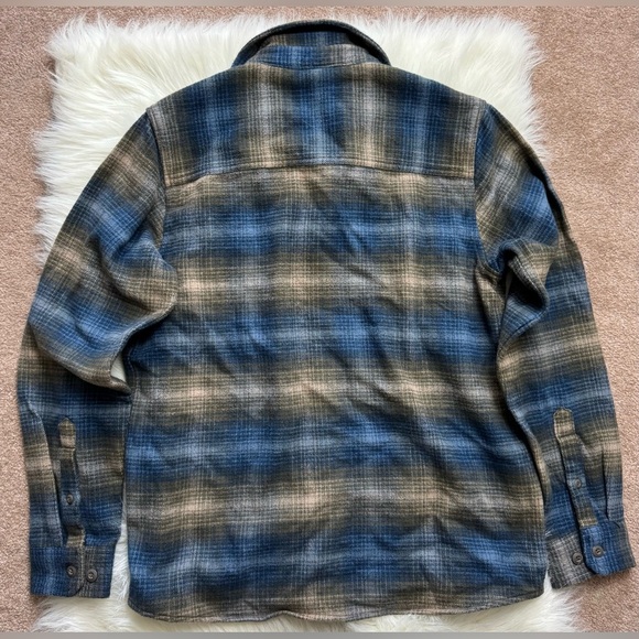 Mountain Hardwear Plusher Long Sleeve Shirt Ridgeline Ombre Buffalo Check Print - Picture 4 of 6